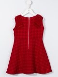 flared houndstooth dress