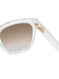 glitter cat-eye sunglasses