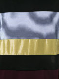 mix fabric panel T-shirt