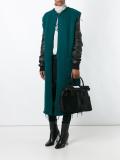 felted sleeveless cardigan