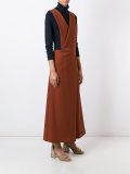 sleeveless wrap around dress