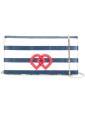 mini DD striped crossbody bag