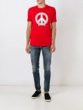 peace symbol印花T恤