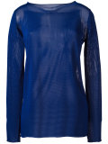 sheer boat-neck sweater