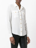 pocket front blouse