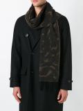 burnt animal print scarf