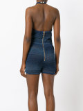 knitted halterneck playsuit
