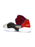 panel tied strap sneakers 