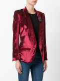 jewelled brooch blazer