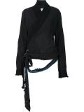 distressed wrap jacket