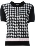 houndstooth print T-shirt