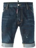stonewashed denim shorts