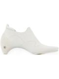 curved heel ankle boot