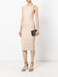 fitted leather dress