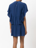 ruffle cape dress
