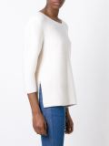 garter stitch puff sleeve top