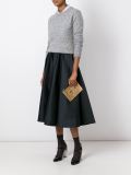 pleated a-line skirt