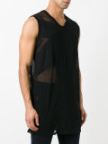 sheer panel tank top
