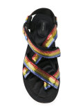 rainbow sequined sandals