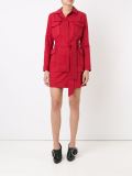 lace up buttoned coat