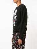 'heart' print sweatshirt