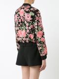 roses embroidery bomber jacket