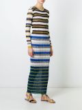 striped maxi dress