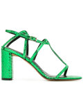 snakeskin effect sandals 