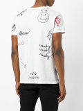 embroidered punk detail T-shirt