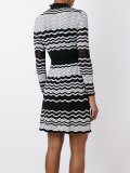 chevron flared dress