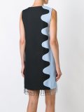 beaded fringe shift dress