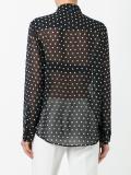 polka dot sheer shirt 