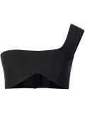 garden print one shoulder bralet top