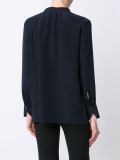 drawstring neck detail blouse