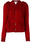 ruffled cardigan