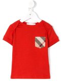 checked pocket T-shirt