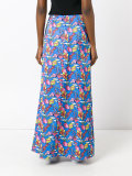 kite patterned maxi skirt