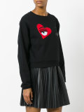 wink patch sweatshirt 