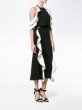 cold-shoulder ruffle dress 