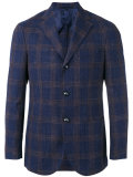 checked blazer