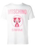 flamingo print T-shirt