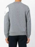 contrast stripe sweatshirt