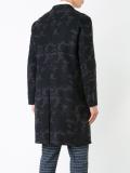 jacquard single breasted coat