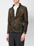 open collar button-up jacket