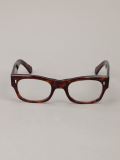 Thick framed glasses