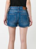 fringed trim shorts 
