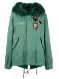 furry trim jacket 