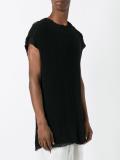 cropped sleeve tunic
