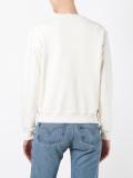 flower applique sweatshirt