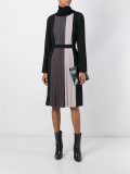 striped belted dress